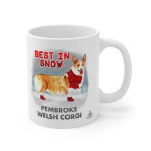 Load image into Gallery viewer, Pembroke Welsh Corgi Best In Snow Mug
