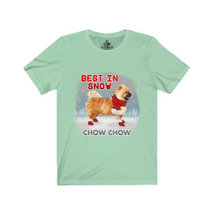 Chow Chow Best In Snow Unisex Jersey Short Sleeve Tee