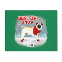 Load image into Gallery viewer, Pug Best In Snow Placemat