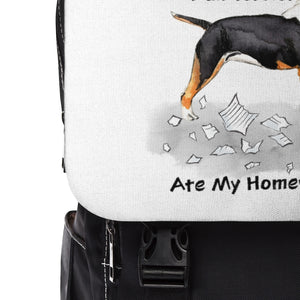 My Miniature Bull Terrier Ate My Homework Backpack