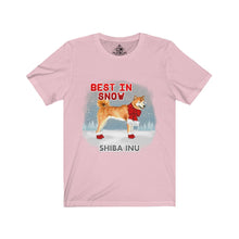 Load image into Gallery viewer, Shiba Inu Best In Snow Unisex Jersey Short Sleeve Tee