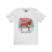 Load image into Gallery viewer, Irish Setter Best In Snow Unisex Jersey Short Sleeve Tee