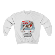Load image into Gallery viewer, German WireHaired Pointer Best In Snow Heavy Blend™ Crewneck Sweatshirt