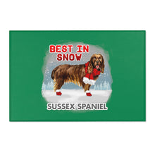 Load image into Gallery viewer, Sussex Spaniel Best In Snow Area Rug