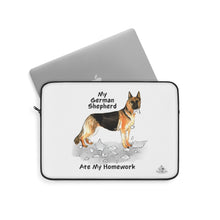 Load image into Gallery viewer, My German Shepherd Ate My Homework Laptop Sleeve