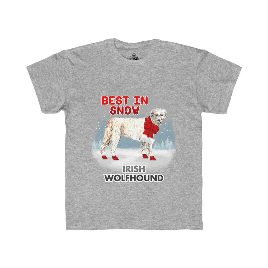 Irish Wolfhound Best In Snow Kids Regular Fit Tee