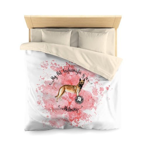 Belgian Malinois Pet Fashionista Duvet Cover