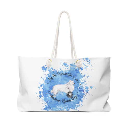 American Eskimo Dog Pet Fashionista Weekender Bag