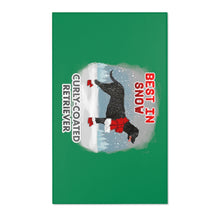 Load image into Gallery viewer, Curly-Coated Retriever Best In Snow Area Rug