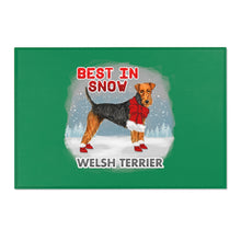Load image into Gallery viewer, Welsh Terrier Best In Snow Area Rug