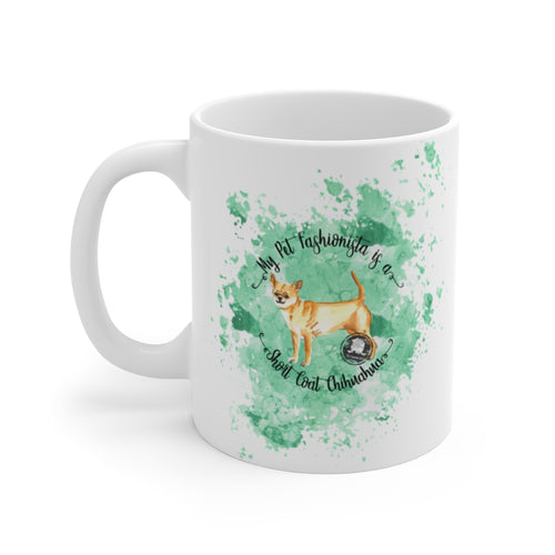Chihuahua Short Coat Pet Fashionista Mug