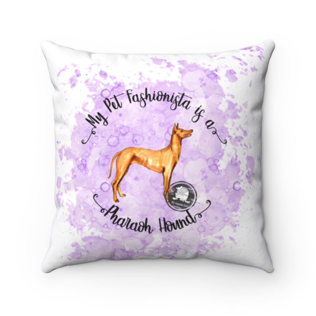 Pharoah Hound Pet Fashionista Square Pillow