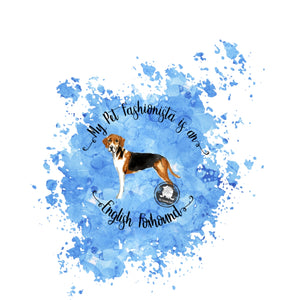 English Foxhound Pet Fashionista Duvet Cover