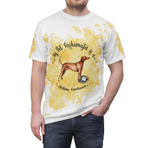 Redbone Coonhound Pet Fashionista All Over Print Shirt