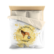 Load image into Gallery viewer, Leonberger Pet Fashionista Duvet Cover