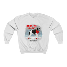 Load image into Gallery viewer, Borzoi Best In Snow Heavy Blend™ Crewneck Sweatshirt