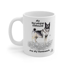 Load image into Gallery viewer, My Norwegian Elkhound Ate My Homework Mug