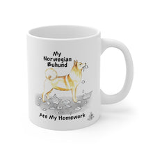 Load image into Gallery viewer, My Norwegian Buhund Ate My Homework Mug
