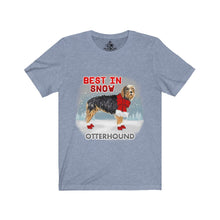 Load image into Gallery viewer, Otterhound Best In Snow Unisex Jersey Short Sleeve Tee