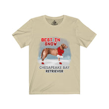 Load image into Gallery viewer, Chesapeake Bay Retriever Best In Snow Unisex Jersey Short Sleeve Tee