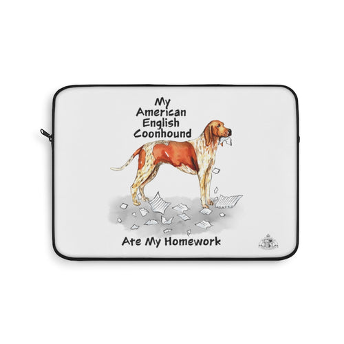 My American English Coonhound Ate My Homework Laptop Sleeve