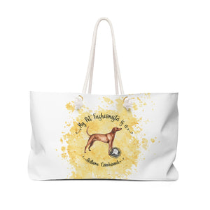 Redbone Coonhound Pet Fashionista Weekender Bag