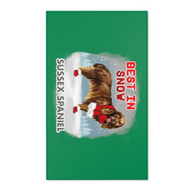 Load image into Gallery viewer, Sussex Spaniel Best In Snow Area Rug