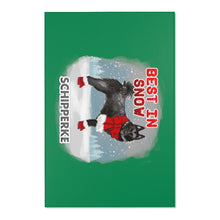 Load image into Gallery viewer, Schipperke Best In Snow Area Rug