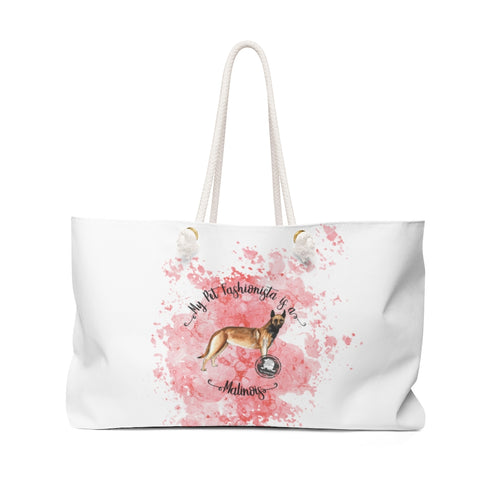 Belgian Malinois Pet Fashionista Weekender Bag