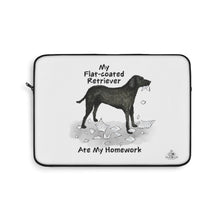 Load image into Gallery viewer, My Flat Coated Retriever Ate My Homework Laptop Sleeve
