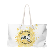 Load image into Gallery viewer, Japanese Chin Pet Fashionista Weekender Bag
