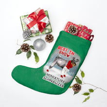 Load image into Gallery viewer, Miniature Schnauzer Best In Snow Christmas Stockings