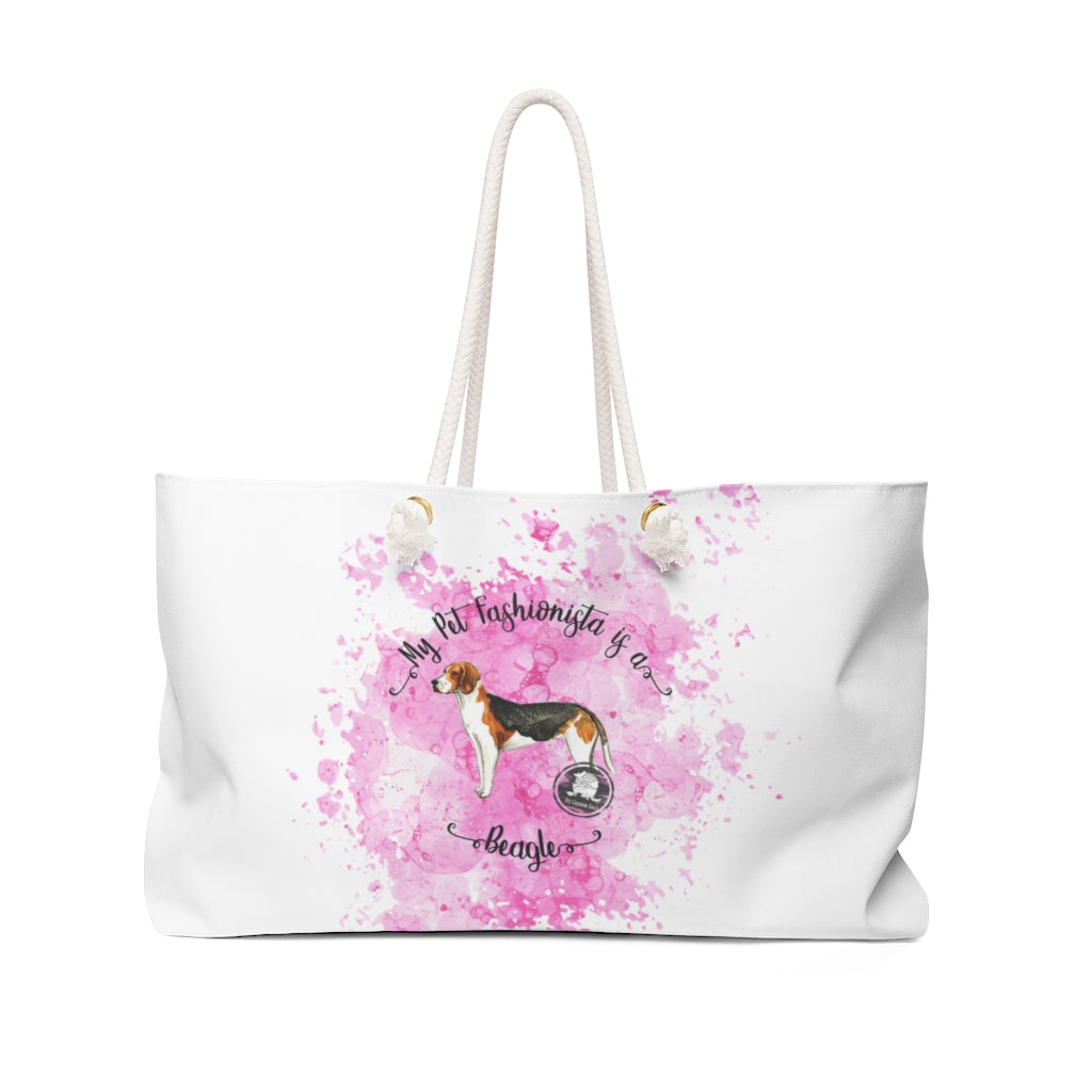 Beagle Pet Fashionista Weekender Bag