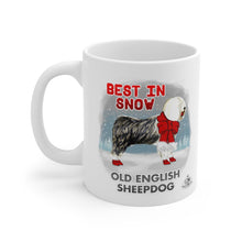 Load image into Gallery viewer, Old English Sheepdog Best In Snow Mug
