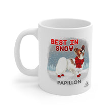 Load image into Gallery viewer, Papillon Best In Snow Mug