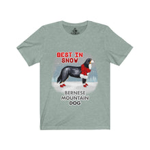 Load image into Gallery viewer, Bernese Mountain Dog Best In Snow Unisex Jersey Short Sleeve Tee