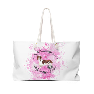 Welsh Springer Spaniel Pet Fashionista Weekender Bag