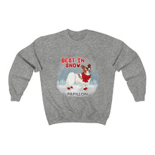 Load image into Gallery viewer, Papillon Best In Snow Heavy Blend™ Crewneck Sweatshirt