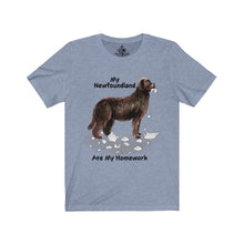 Load image into Gallery viewer, My Newfoundland Ate My Homework Unisex Jersey Short Sleeve Tee