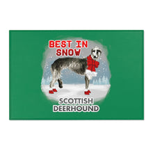 Load image into Gallery viewer, Scottish Deerhound Best In Snow Area Rug