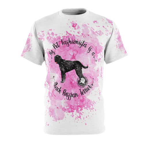 Black Russian Terrier Pet Fashionista All Over Print Shirt