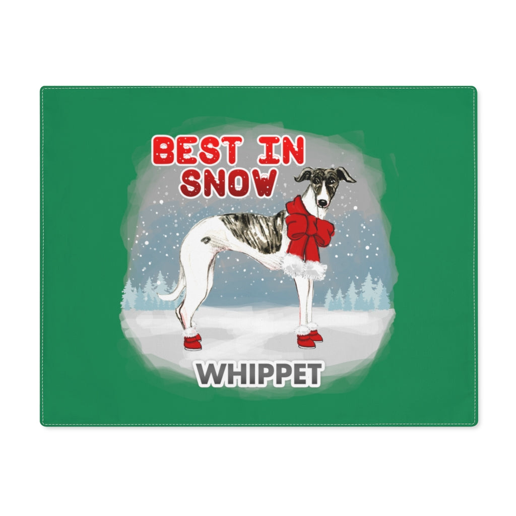 Whippet Best In Snow Placemat