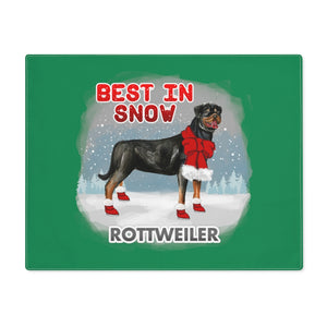 Rottweiler Best In Snow Placemat