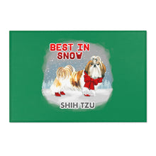 Load image into Gallery viewer, Shih Tzu Best In Snow Area Rug