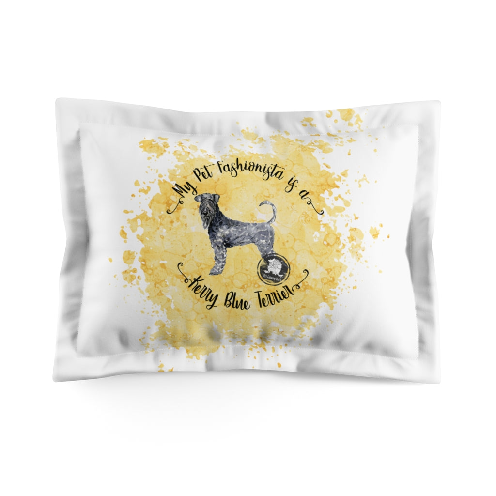 Kerry Blue Terrier Pet Fashionista Pillow Sham