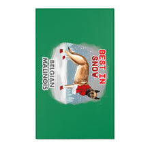 Load image into Gallery viewer, Belgian Malinois Best In Snow Area Rug