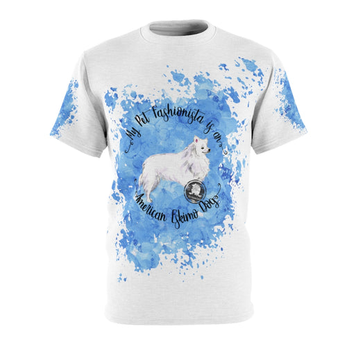 American Eskimo Dog Pet Fashionista All Over Print Shirt