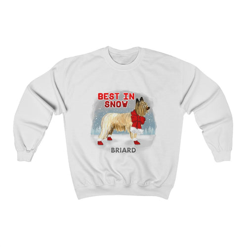 Briard Best In Snow Heavy Blend™ Crewneck Sweatshirt