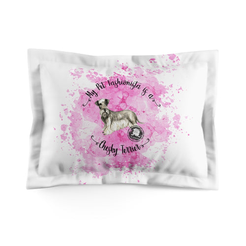 Cesky Terrier Pet Fashionista Pillow Sham