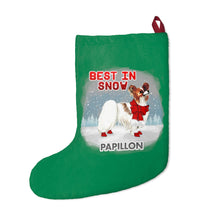 Load image into Gallery viewer, Papillon Best In Snow Christmas Stockings